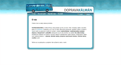 Desktop Screenshot of dopravakalman.eu