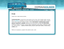 Tablet Screenshot of dopravakalman.eu